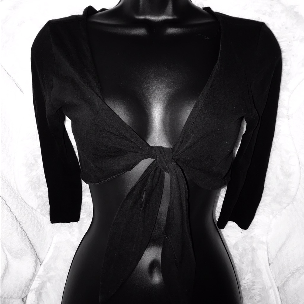 Black tie shrug